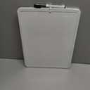 Mr. Pen- Dry Erase Board, 14” x 11” with a Black Dry Erase Marker, White Frame, Small Mini White Board for Students, Fridge, Wall, Locker, Includes Double Sided Tapes