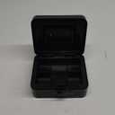 KYODOLED Medium Metal Cash Box with Combination Lock Safe and Money Tray for Security 7.87"x 6.30"x 3.54" Black