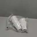 EFINEHOME Mini Lamp Shade Clip On Bulb for Candelabra Bulbs- Barrel Fabric Shade ONLY for Candle Bulbs Chandelier Wall Lamp DIY Lighting Accessories (5, White)