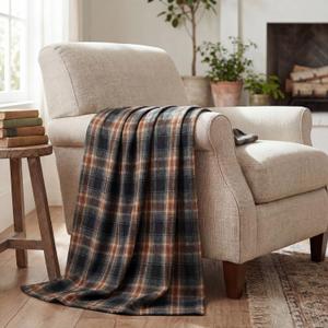 Horaldaily Colorful Farmhouse Plaid Spring Decorative Blanket Throw, Spring Summer Rustic Soft Lightweight Blanket for Couch Sofa Bed Lounging Decoration, Ideal Gifts for Kids Adults Self, 50x60