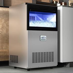 YITAHOME 120Lbs Commercial Ice Maker Machine ETL & DOE Certificated, Under Counter Ice Machine Commercial, Big Ice Makers Freestanding for Home Cafe Bar Restaurant 50pcs with 33lbs Storage Bin