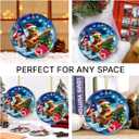 5 x Puerto Rico Christmas Ornament 2025, Double Sided Ceramic Ornaments for Christmas Tree Decorations, for Women and Men, Holiday Coqui Frog Puerto Rico Ornaments