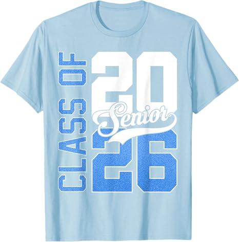 Senior 2026 Graduate Class of 2026 Graduation Men Women Kids T-Shirt, Size: Large