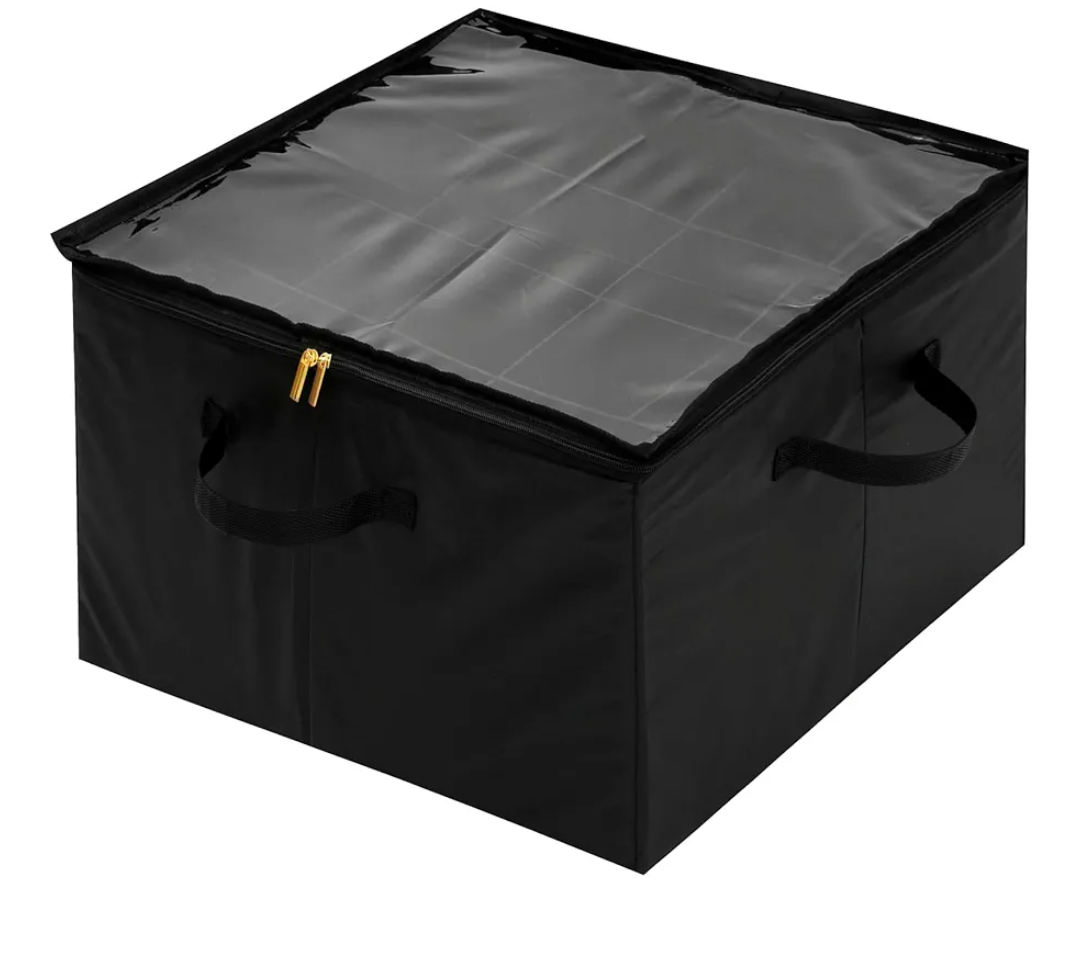 Shoe Storage Box with Divider Dustproof Shoe Storage Bins with Clear Lid and Handle Foldable Shoe Organizer Containers Easy to Assemble for Home Closet 20 inch x 16,5 inch x 12,5 inch. 2 Pcs