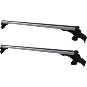 GXYWADY Universal Roof Rack Cross Bars 48 330LB Car Top Roof Cross Bar Luggage Cargo Carrier Rack w/ 3 Kinds Clamp Silver