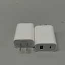 2 Pack USB C Charger Block, Dual Port Type C Wall Charger Fast Charging 20W Power Adapter Cube for iPhone 14/14 Pro/14 Pro Max/14 Plus/13/12/11, XS/XR/X, iPad, Samsung, More (White)