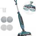 OLIXIS Steam Mop, All-in-One Scrubbing Steam Mops for Floor Cleaning with Rotating Pads, Floor Steamer with 2 LED Lights, 4 Cleaning Modes, Swivel Steering, 16.4 FT Cord, Safe for Hardwood and Tile