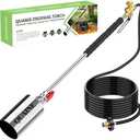 Propane Torch Weed Burner Kit,High Output 2,800,000 BTU with Self Igniter and Turbo-Blast Trigger,Heavy Duty Blow Torch with 10FT Hose,Flamethrower for Weeding,Roofing,Melting Snow,Road Paint Removing
