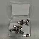 17PCS Locking Pin Back Locking Pin Keeper Clasp, Metal Pin Backing for Brooch Enamel Lapel Pin Lock