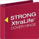 Cardinal 3 Ring Binders, Binders for School and Office, Durable 2 Inch Binder with Round Rings, Holds 475 Sheets, ClearVue Covers, Non-Stick, PVC-Free, Assorted Colors, 4 Pack (29310)
