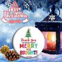 Thank You for Making School Merry and Bright - Thank You Teacher End of Year Gifts from Student, 2025 Christmas Ornament Teacher Appreciation Gift (C5)