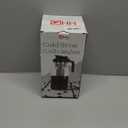 Cold Brew Coffee Maker,64 oz Mason Jar Pitcher with Stainless Steel Filter, Pour Spout Handle Lid, Heavy Duty Glass Airtight & Leak-Proof for Iced Coffee,Tea & Lemonade