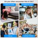 Airtag for Andriod and iOS,Air Tags-4 Pack,Andriod Tracker Tags,Support Dual System,Work with Apple Find My and Gooogle Hub App,Item Locator for Luggage, Backpack,Key,Wallet and More