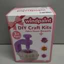 windpaint Fabric Flower Bouquets Toys, Christmas Gifts DIY Craft Kits Toys for Kids, Arts & Crafts for Girls 3 4 5 6 7 8 9 10 Years Old Toddler, Educational Learning Preschool Birthday Gifts(Purple)