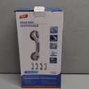 TAILI Shower Grab Bar, 2 Pack 12 Inch Suction Grab Bars for Bathtubs and Showers for Elderly, Shower Handle for Seniors Bathroom Safety Grip, No Drilling Removable,Grey (Gray)