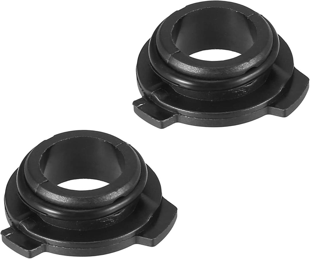 X AUTOHAUX 2pcs 9006 HB4 LED Headlight Adapter Base Bulb Sockets Retainer Holder Universal for Car Black