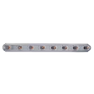 De-Lovely 48 in. 8-Light Chrome Traditional Wall Dressing Room Bathroom Vanity Light Bar