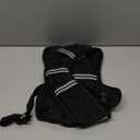 Weighted Vest for Women & Men with Reflective Stripe and Adjustable Buckle, Comfortable & Durable Rucking Vest for Walking, Running & Strength Training (10 lb, Black)