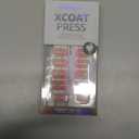 BTArtbox French Tip Press On Nails - Press on Nails Square, Pink Glue On Nails, Fit Perfectly & Natural Reusable Stick On Nails in 15 Sizes, 30 Pcs Soft Gel Kit, Dolce Pink