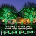 suddus 100 LED Green Christmas Lights with Remote, Clear Wire Green String Lights Plug in, 33ft Waterproof Dimmable Connectable String Lights Outdoor for Tree, Window, St Patrick's Day Decor