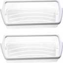 2 Packs Refrigerator Door Shelf Bin Compatible with Whirlpool WRS322FDAB05 WRS322FDAM00 WRS322FDAM03 WRS322FDAM04 WRS322FNAM00 WRS322FNAM01 WRS322FNAW00 WRS325FDAB06 WRS325FDAM04 WRS325FDAT04