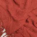 PAVILIA Maroon Red Knit Throw Blanket for Couch Bed, Soft Knitted Farmhouse Sofa Throw for Living Room, Lightweight Decorative Fall Throw Blanket for Chair, Outdoor Textured Boho Blanket, 50x60