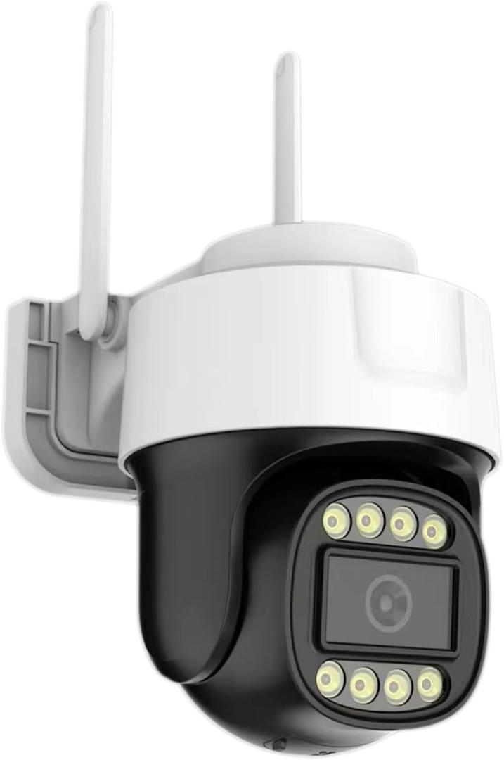 2K Outdoor Security Cameras, 3MP Pan-Tilt 360 View IP Surveillance Camera, 2.4G WiFi Dome Cameras for Home Security, Motion Detection and Siren, 2-Way Audio, Full Color Night Vision, Waterproof