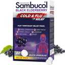 Sambucol Cold and Flu Relief Tablets - Quick-Dissolving - 60 Count