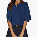 Cicy Bell Womens Half Sleeve Cardigan Sweaters Cropped Button Down Tops Oversized Lightweight Ribbed Knit Summer Outfits S Large