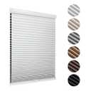 MYshade Cordless Blackout Cellular Shades for Windows, Honeycomb Window Shades with Thermal Insulation, Child & Pet Safe Room Darkening Shade, Easy Install,24" W x 50" H, Grey