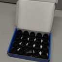 20 Pcs Black Small Chair Leg Floor Protectors for Hardwood Floors, Upgraded Rubber Chair Leg Caps with Felt Pads, Furniture Leg Feet Covers Protect Floors from Scratches Reduce Noise (Fit 0.8"-1")