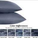 Silk Satin Pillow Cases Standard Size Set of 2 with Envelope Closure Skin & Hair Friendly Gifts 20"x 26" Space Grey