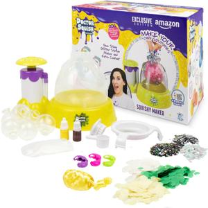 Doctor Squish: Squishy Maker, New Shiny Glitter Station Maker, Decorate with Confetti, Sparkles & Colored Ink, Variety of Sizes, Just Add Water to Make Your Own Slime