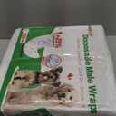 Dog Diapers Male Disposable Super Absorbent, 100 Count, Male Dog Wraps Leak Proof, Ultra Dry & Breathable, Large