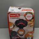 Dash Holiday MultiMaker Mini System - Includes Seasonal Snowflake, Pumpkin, Heart, Santa, and Classic Waffle Plates - Red, Six 4-Inch Removable Plates