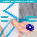 20PCS 3D Printer Filament Vacuum Storage Bags, 3D Printing Filament Spools Storage Set with Desiccants, Perfect for 3D Filament Spool Storage or Using After Filament Dryer Box