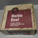 Gusto Nostro 8" Luxury Black Marble Decorative Bowl for Coffee Table - Elegant Modern Fruit Bowl for Kitchen Counter - Heavy Stone Entryway Catch all for Keys, Jewelry, Potpourri Holder Centerpiece