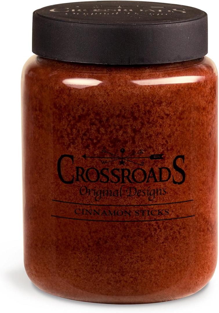 Crossroads Cinnamon Sticks Scented 2-Wick Candle, 26 Ounce