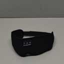 LC-dolida Sleep Headphones, 3D Sleep Mask Bluetooth Wireless Music Eye Mask, Sleeping Headphones for Side Sleepers Sleep Mask with Bluetooth Headphones Ultra-Thin Stereo Speakers Perfect for Sleeping (Black)