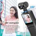 4K Body Camera with Audio and Video Recording Mini Wearable Body Worn Cam Sports & Action Video Cameras with 64G Card