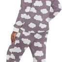 PrinStory Women's 2 Piece Pjs Matching Sets (L)