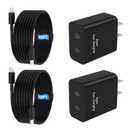 45W 2Pack Super Fast Charger USB C Dual Port Android Phone Charger Type C Fast Charging Block with 10FT Type-C Charger Cord for Samsung Galaxy S26 Ultra/S26/S26+/S25/S24/S23/S22/S21+/iPhone 17/16/15
