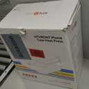 HTVRONT Phone Case Heat Press Machine Compatible with iPhone - H17 Vacuum Heat Press Machine for Phone Cases- Sublimation Press for Custom Phone Case, Badges, Coasters, Includes Film & Fixture, White