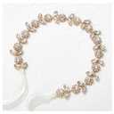 SWEETV Gold Baby Girl Headband Flower Girl Headpiece Princess Crystal Wedding Hair Accessories for Birthday Party, Photography