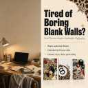 3Pcs Trendy Leopard Wall Art Black Girl Trendy Disco 8 Ball Poster Vinyl Record and Glam Nails Retro Canvas Cheetah Wall Decor Aesthetic Trendy Bedroom Music Room Bar Lounge Decor Canvas 16"x24"