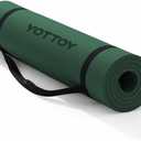 YOTTOY Yoga MatExtra Thick Yoga Mat (1/2inch),Professional TPE Exercise Mat,Non-Slip Workout Mat for Yoga, Pilates, Fitness, Barefoot Workouts, Home Gym Studio with Strap