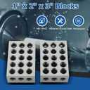 WFLNHB 1 Matched Pair Accuracy 1 x 2 x 3 Inch Blocks 23 Holes 0.0002" Machinist 1-2-3 Set