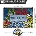 CHICHIC Colorful Welcome Door Mat, Welcome Mat 24x 36 Inch Front Doormat Outdoors for Home Entrance Outdoors Mats for Outside Entry Way Doormat, Heavy Duty Non Slip Rubber Back Low Profile