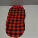 Topbuti Dog Fleece Sweater for Small Dogs Christmas Buffalo Plaid Pet Clothing Warm Soft Dog Winter Clothes Pet Pullover Jumper for Cats Puppy (Large, Plaid)