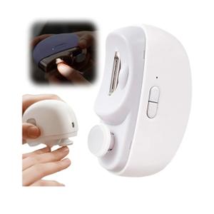 2 in 1 Electric Nail Clippers, 2026 New Electric Polishing Automatic Nail Clippers for Fingers and Toes with 2 Adjustable Speeds, Electric Nail Trimmer for Senior Adults (White)